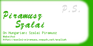 piramusz szalai business card
